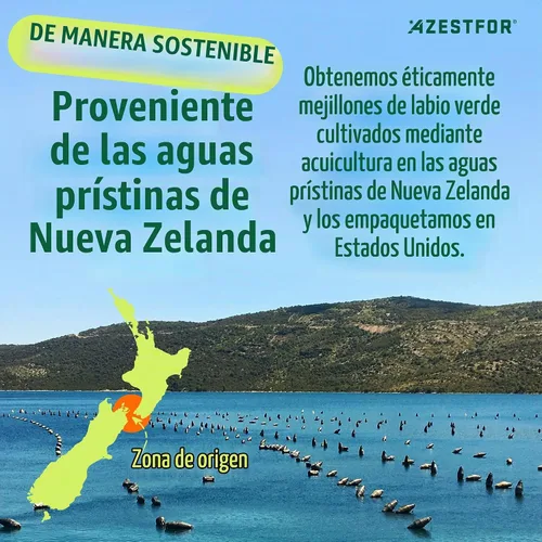 Vista 6 de Azestfor Mejillón de labios verdes antiinflamatorios para perros en polvo