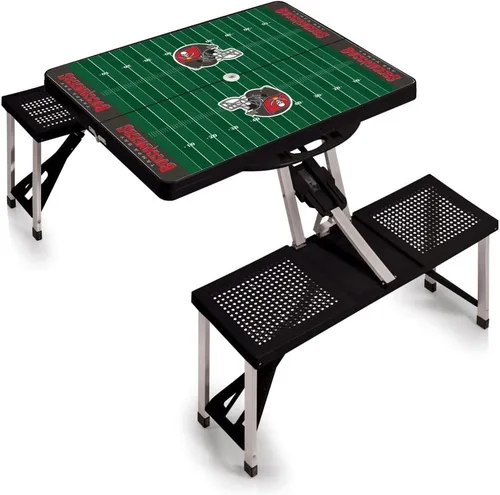 Vista 29 de Picnic TIME NFL Football Field Folding Picnic Table, Camping Table, Outdoor Table with Umbrella Hole