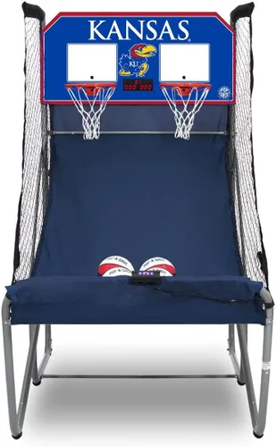 Vista 35 de Pop-A-Shot - Home Dual Shot with NCAA Graphics l Sensor Scoring l 16 Game Modes l 7 Balls l Foldable Storage l for All NCAA Fans