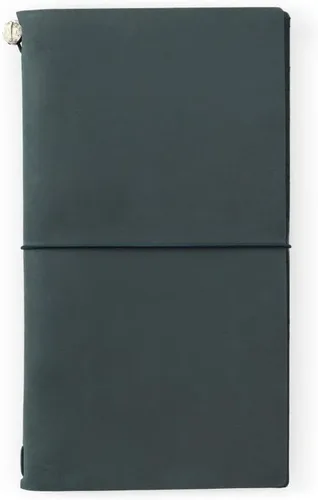 Vista 9 de Libreta negra de piel para viajeros Midori