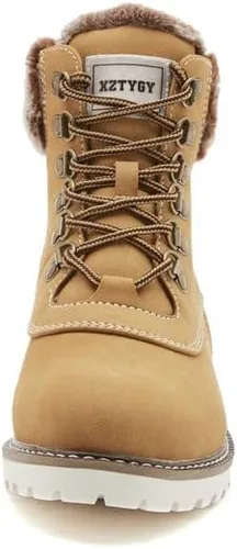 Vista 2 de COTTIMO Botas de invierno antideslizante con forro de piel para mujer
