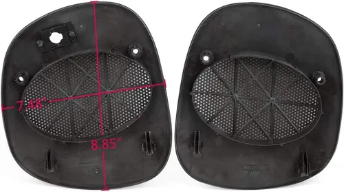 Vista 2 de PIT66 Cubierta de parrilla para altavoz frontal compatible con Chevy Blazer 98-05/98-05 GMC Jimmy rejilla negra