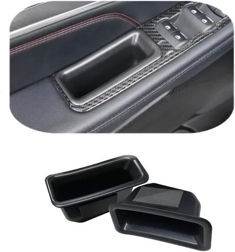 Vista 18 de Manija de bolsillo de almacenamiento lateral delantera, reposabrazos, contenedor de teléfono negro para Mercedes Benz Clase E E350 E400 E500 E63 AMG
