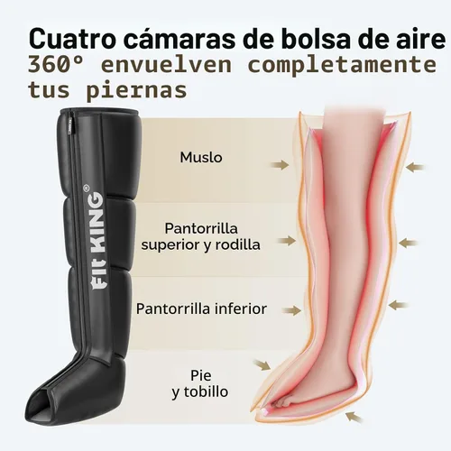 Vista 7 de FIT KING Sistema de recuperación de compresión de aire, botas masajeadoras