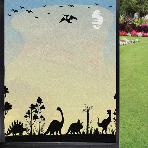 Vista 24 de Película colorida para ventana, película de privacidad, juego de estructura de construcción para niños preescolares con bloques, calcomanías
