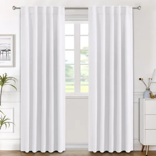 Vista 175 de H.VERSAILTEX Cortinas Opacas con Aislamiento Térmico, Paneles de Tratamiento de Ventanas que Oscurecen la Habitación, Cortinas Opacas para Sala