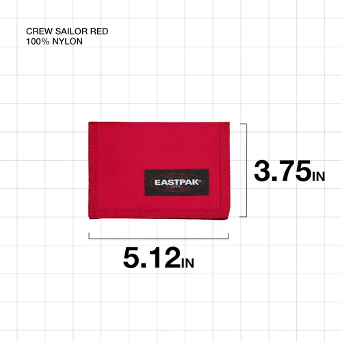 Vista 2 de Eastpak Crew - Cartera delgada con anillo para llavero, Rojo (Sailor Red), Tripulación Individual