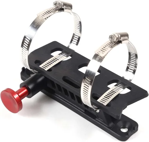 Vista 7 de Soporte de aluminio ajustable para extintor de incendios de liberación rápida compatible con Toyota Supra GR A90 A91 MK5 2019-2022, soporte