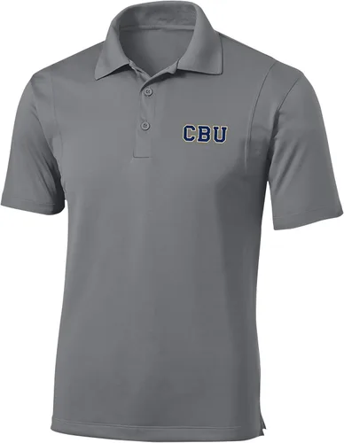 Vista 121 de Polo atlético de micro piqué NCAA para hombre Prime con cuello propio