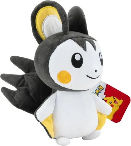 Vista 4 de Pokémon Oficial y de alta calidad Emolga adorable de 8 pulgadas, ultra suave, juguete de peluche, perfecto para jugar y exhibir, tengo que