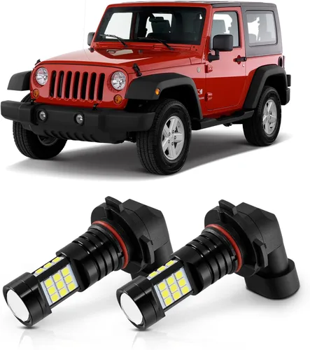 Vista 11 de Bombilla LED antiniebla H10 9145 9140, 6000 K, xenón blanco, compatible con Ford Explorer 2002-2010 y 2016-2018, paquete de 2