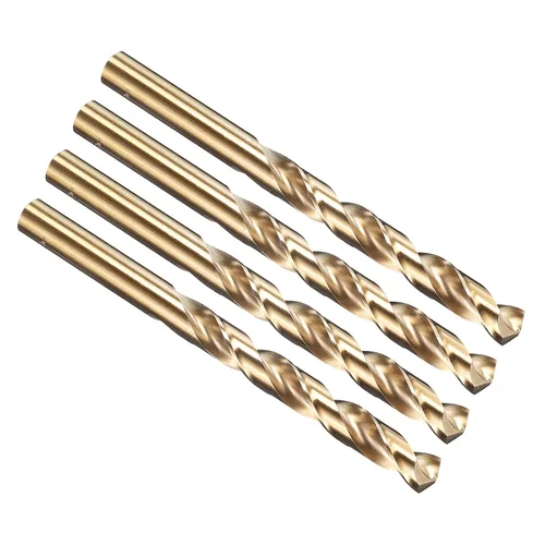 Vista 194 de PATIKIL Broca Jobber de 0.039 in, vástago recto M35 cobalto 5% acero de alta velocidad 135° acabado dorado para metal duro de acero inoxidable - 2