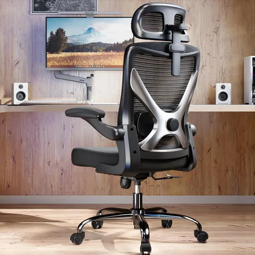 Vista 15 de Silla ergonómica de oficina: sillas de escritorio de oficina en casa con Beige