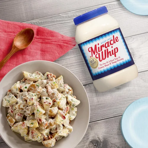 Vista 7 de Aderezo tipo mayonesa Miracle Whip, para un estilo de vida keto y bajo en carbohidratos, frasco de 30 fl oz