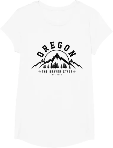Vista 15 de Oregon The Beaver State Est. 1859 Vintage Mountains - Camiseta de regalo, gris, S
