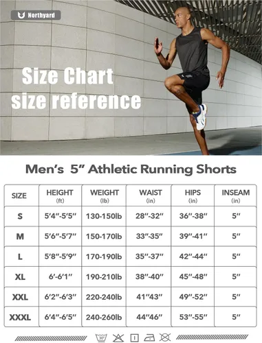 Vista 5 de NORTHYARD Pantalones cortos deportivos de baloncesto para hombre, de 5, 7, 10 pulgadas, para entrenamiento, gimnasio, secado rápido, pantalones