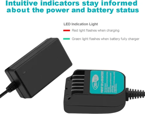 Vista 5 de Creabest 10.8V-12V Li-ion Battery Charger Compatible with Hitachi BCL1015