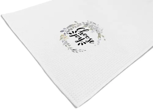 Vista 5 de Voatok Choose Joy Farmhouse - Toallas de cocina y baño con corona floral, toallas de mano y platos, regalos perfectos para adolescentes, mujeres