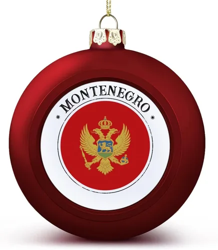 Vista 19 de Adorno de bola de Navidad de Marruecos, bandera de Marruecos, bandera de las naciones, adornos colgantes, recuerdo, regalo para árbol de Navidad