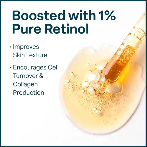 Vista 3 de QRxLabs Suero de niacinamida al 5% con 1% de retinol y alfa arbutina, suero facial iluminador para ayudar a mejorar la apariencia de los poros