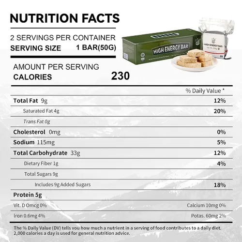 Vista 2 de Emergency Rations Bar, MRE Meals Ready to Eat 2026, Long Shelf Life Food