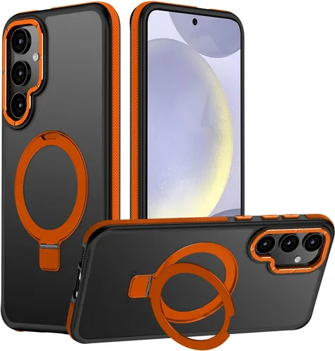 Vista 80 de Funda para Samsung Galaxy S24 Plus, soporte de anillo magnético ajustable [compatible con Magsafe], [protección a prueba de golpes de grado militar]