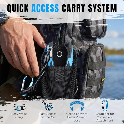 Vista 4 de PLUSINNO Fishing Gear, Fishing Tools, Fishing Accessories, Fishing Pliers Azul