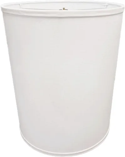 Vista 4 de FenchelShades.com 12 pulgadas de diámetro superior x 12 pulgadas de diámetro inferior x 15 pulgadas de alto, pantalla de tambor de tela, accesorio