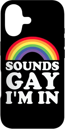 Vista 32 de Funny Gay Pride Sounds Gay I'm In LGBTQ Case for iPhone 16