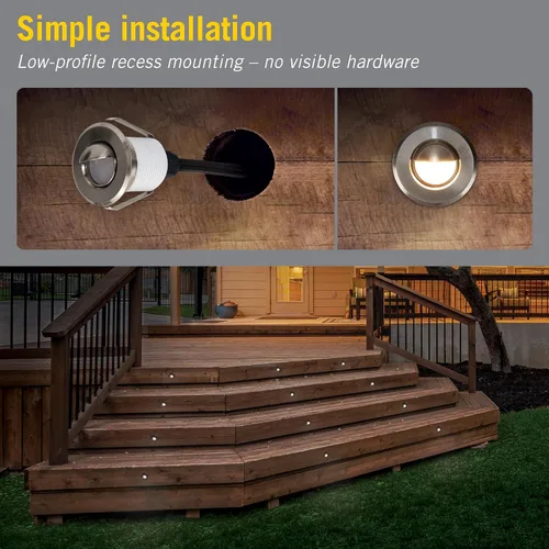 Vista 3 de Armacost Lighting - Mini-empotrable LED luz de disco regulable suave blanco brillante (3000 K) (Serie 1) 211125