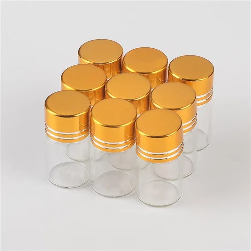 Vista 9 de Botellas de cristal (0.1 fl oz, 2 unidades), diseño de botellas de aluminio