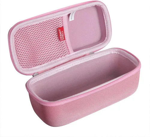 Vista 3 de Hermitshell Estuche de viaje duro para MIATONE Boombox Altavoz Bluetooth portátil al aire libre Altavoces inalámbricos Impermeable (rosa)