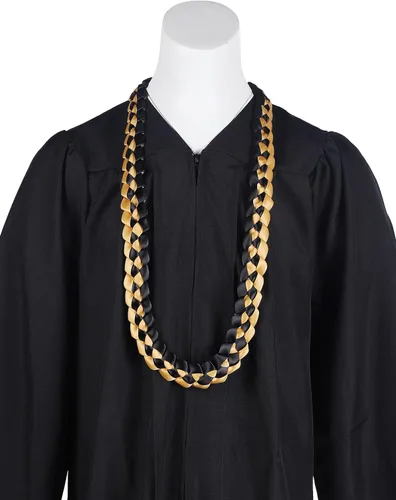 Vista 5 de TFTAFAN Collar Lei de graduación con cinta de graduación 2023, collar de graduación, collar trenzado, accesorios de fiesta para mujeres y hombres