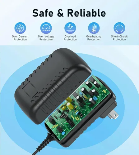 Vista 2 de Reemplazo del adaptador de CA para C6 100894 Cable de alimentación de bicicleta de ciclismo de ejercicio