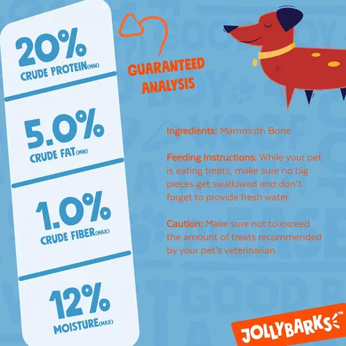Vista 4 de Mammoth - Hueso de perro grande para perros grandes, hueso de fémur de carne de res natural de 16 pulgadas, masticable de larga duración