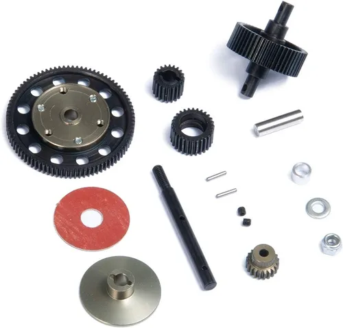 Vista 4 de QUE-T - Juego de engranajes rectos de transmisión de acero resistente para 1/10 Axial SCX10