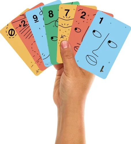 Vista 2 de Mattel Games UNO Artiste Shantell Martin - Juego de cartas para niños, adultos y noche familiar, baraja coleccionable con gráficos y arte por