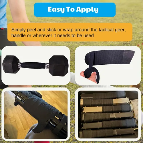 Vista 3 de Cinta de agarre – Cinta de agarre de tela multiusos para barras de dominadas, pesas, pesas, deportes, herramientas, asas, murciélagos, raquetas