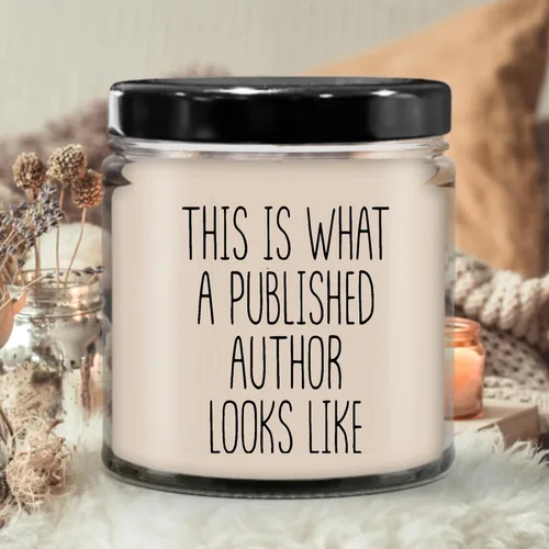 Vista 3 de LaPomme Velas de regalo para autor, vela de autor This is What a Published Author Looks Like Writer Candle Author Gift Gift Gift for Author Writer