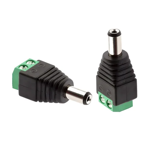 Vista 8 de Juego de 40 conectores macho de alimentación DC de 12 V, conector de barril de 5,5 mm x 2,1 mm, adaptador de alimentación para tira de luces LED