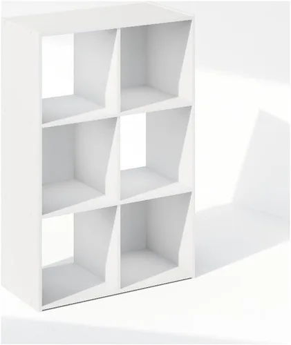Vista 23 de Furinno Viola Estantería de Libros, Librero de 3 Niveles, Organizador de Almacenamiento en Cubos Estantería con Estante Abierto, con Contenedores