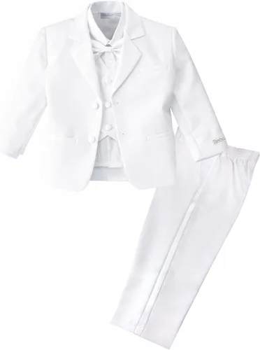 Vista 8 de Spring Notion Conjunto de esmoquin blanco de ajuste clásico para bebé, sin cola Negro