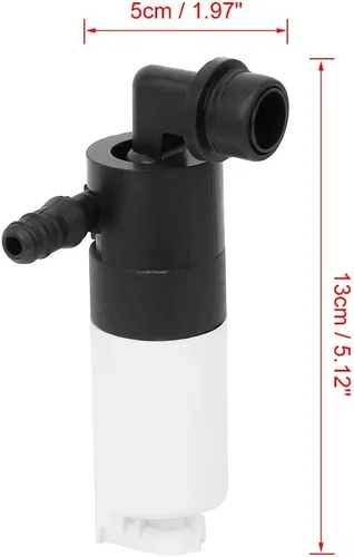Vista 2 de X AUTOHAUX Motor de bomba de limpiaparabrisas para SAAB 9-3 12826943 2004 2005 2006 2007 2008 2009 2010 2011 2012