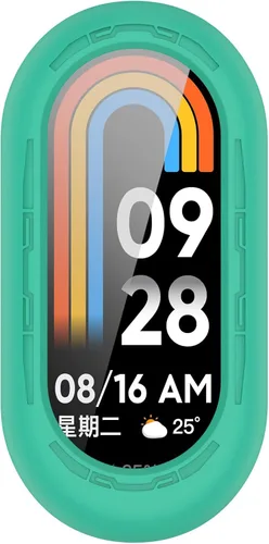 Vista 6 de Funda protectora para Mi Band 8, a prueba de golpes, resistente a los golpes, funda de parachoques para Xiaomi Mi Band 8 Activity Tracker Agua