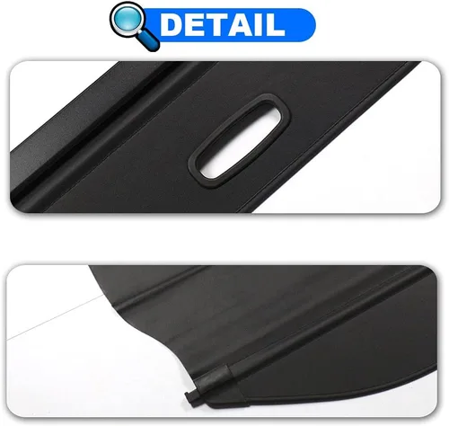 Vista 3 de Cubierta de carga para Hyundai Santa Fe accesorios 2019 2020 2021 2022 2023 negro cubierta de seguridad para maletero