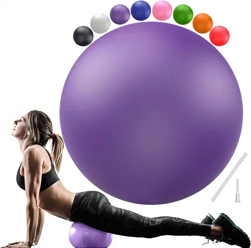 Vista 10 de Soft Pilates Yoga Ball, Small Exercise Ball, Mini Rubber Workout Equipment