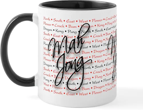 Vista 13 de CafePress Mahjong Mugs - Taza de café de cerámica de 11 oz (11.0 fl oz)
