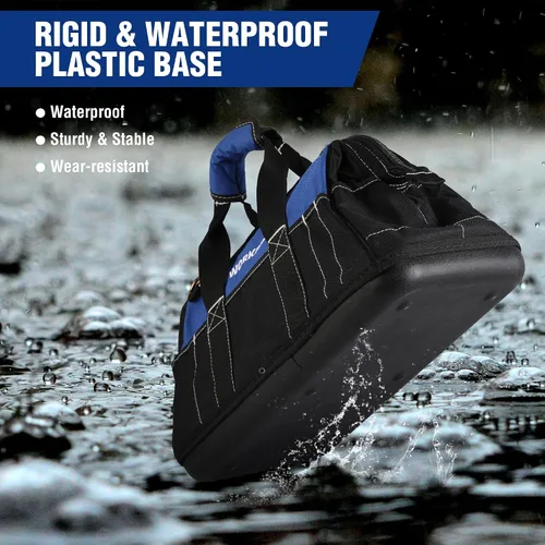 Vista 5 de WORKPRO - Bolso de herramientas de 16 pulgadas, con abertura ancha y base moldeada impermeable