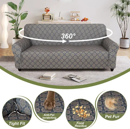 Vista 6 de ALIECOM Fundas para Sillas 100% Impermeables, Funda para Sillón para Sala de Estar, Apta para Mascotas, Fundas Lavables para Sillón, Funda