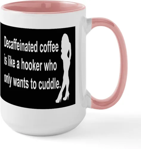 Vista 20 de CafePress Cattitude Funny Cat Saying Taza Grande de Café de Cerámica 15 oz (444 ml)